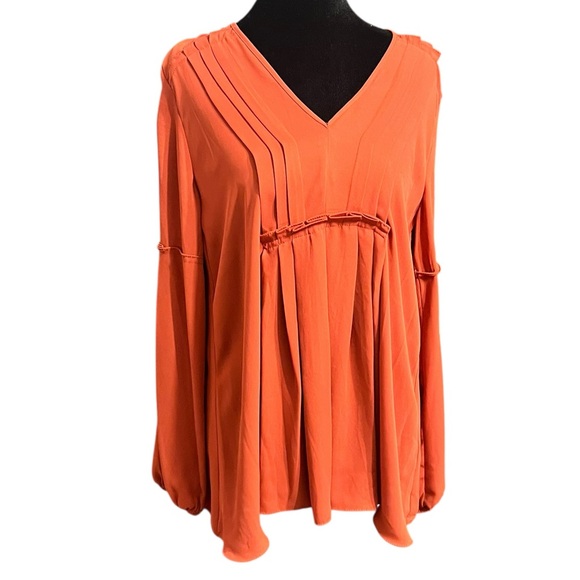 Sophie Max Orange Blouse M - Picture 1 of 6